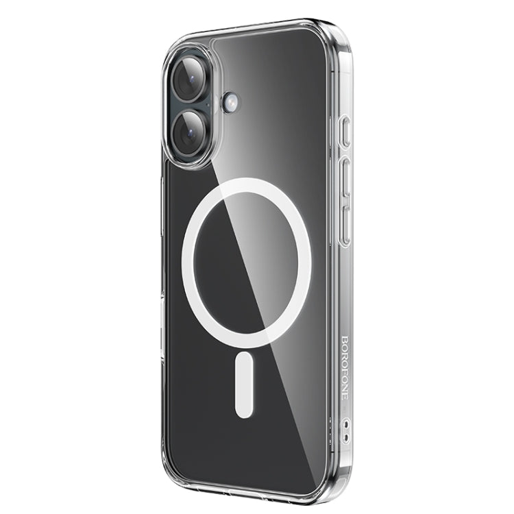 For iPhone 16 Plus BOROFONE BI5 Ice Shield Series MagSafe Magnetic Phone Case(Transparent) - iPhone 16 Plus Cases by Borofone | Online Shopping UK | buy2fix