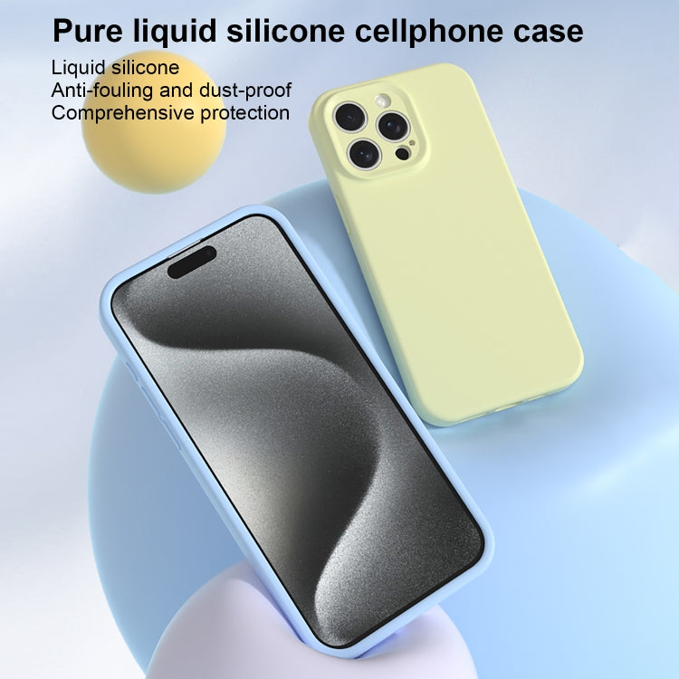 For iPhone 16 Pro Precise Hole Liquid Silicone Jelly Color Full Coverage Phone Case(Sugar Orange Color) - iPhone 16 Pro Cases by buy2fix | Online Shopping UK | buy2fix