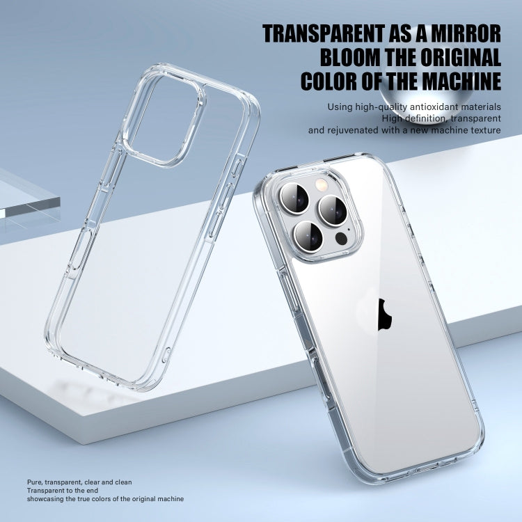 For iPhone 16 Pro Max PC Hybrid TPU Full Coverage Shockproof Phone Case(Transparent) - iPhone 16 Pro Max Cases by buy2fix | Online Shopping UK | buy2fix