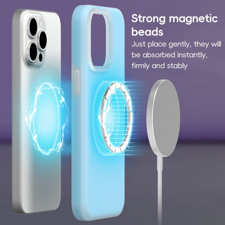 For iPhone 16 Plus Jelly Liquid Silicone MagSafe Magnetic Phone Case(Purple) - iPhone 16 Plus Cases by buy2fix | Online Shopping UK | buy2fix