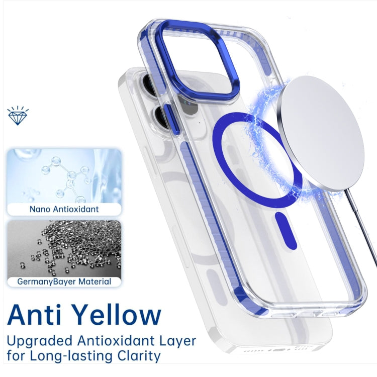 For iPhone 13 Pro Two-color TPU Hybrid PC MagSafe Phone Case(Blue) - iPhone 13 Pro Cases by buy2fix | Online Shopping UK | buy2fix