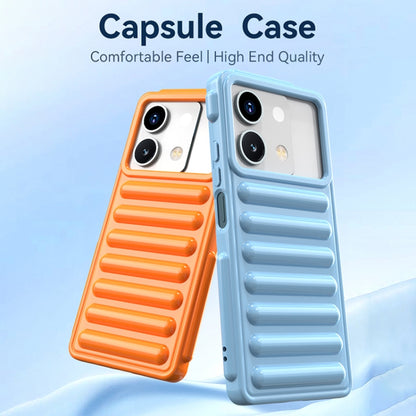 For Redmi K70 Capsule Series Candy Color TPU Phone Case(Transparent Grey) - K70 Cases by buy2fix | Online Shopping UK | buy2fix