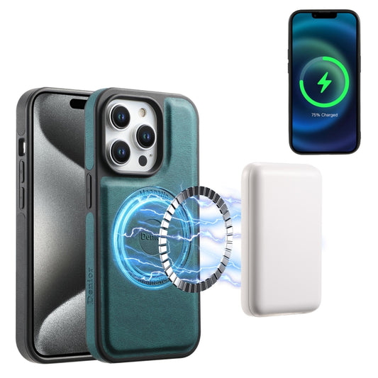 For iPhone 15 Pro Denior A13 Skin Feel MagSafe Phone Case(Blue) - iPhone 15 Pro Cases by Denior | Online Shopping UK | buy2fix