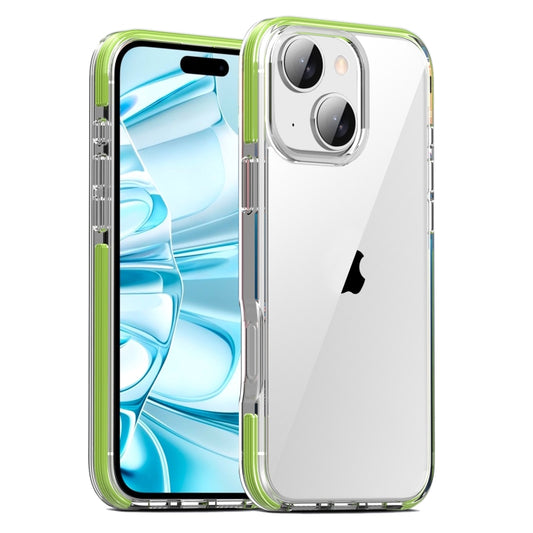 For iPhone 16 TPE Airbag TPU+ PC Full Coverage Phone Case(Green) - iPhone 16 Cases by buy2fix | Online Shopping UK | buy2fix