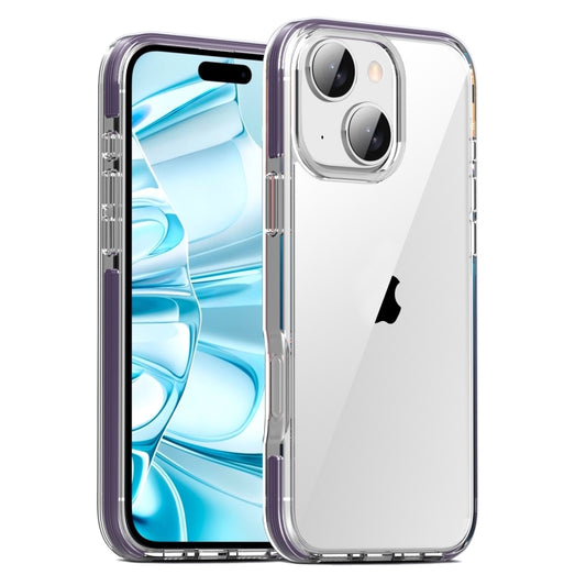 For iPhone 16 TPE Airbag TPU+ PC Full Coverage Phone Case(Purple) - iPhone 16 Cases by buy2fix | Online Shopping UK | buy2fix