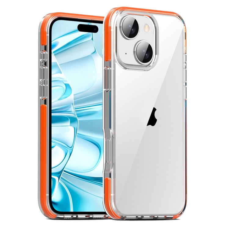 For iPhone 16 Plus TPE Airbag TPU+ PC Full Coverage Phone Case(Orange) - iPhone 16 Plus Cases by buy2fix | Online Shopping UK | buy2fix