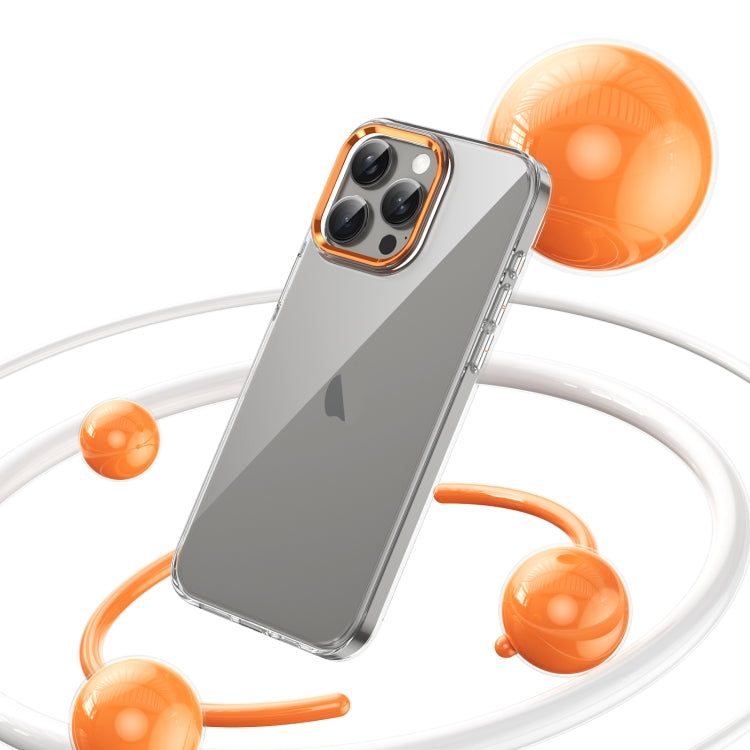 For iPhone 16 Pro Ice Feel HD Transparent PC Full Coverage Phone Case(Orange) - iPhone 16 Pro Cases by buy2fix | Online Shopping UK | buy2fix