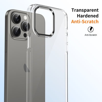 For iPhone 16 Pro Ice Feel HD Transparent PC Full Coverage Phone Case(Black) - iPhone 16 Pro Cases by buy2fix | Online Shopping UK | buy2fix