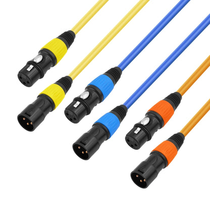 JC1015 XLR 3pin Male to Female Audio Cable, Length:3m(Orange) - Microphone Audio Cable & Connector by buy2fix | Online Shopping UK | buy2fix