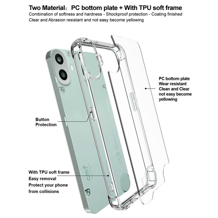 For Nothing CMF Phone 1 IMAK Space Shield PC + TPU Airbag Shockproof Phone Case(Transparent) - More Brand by imak | Online Shopping UK | buy2fix