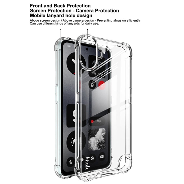 For Nothing CMF Phone 1 IMAK Space Shield PC + TPU Airbag Shockproof Phone Case(Transparent) - More Brand by imak | Online Shopping UK | buy2fix