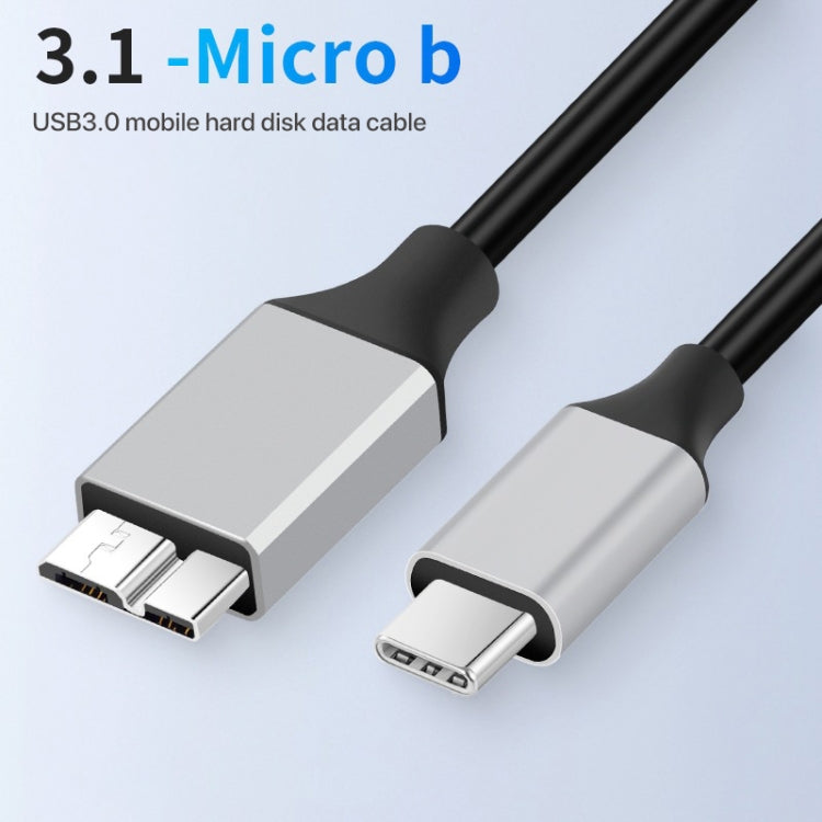 USB-C / Type-C 3.0 to Micro B Mobile Hard Disk Adapter Cable, Length:1m - USB 3.0 by buy2fix | Online Shopping UK | buy2fix