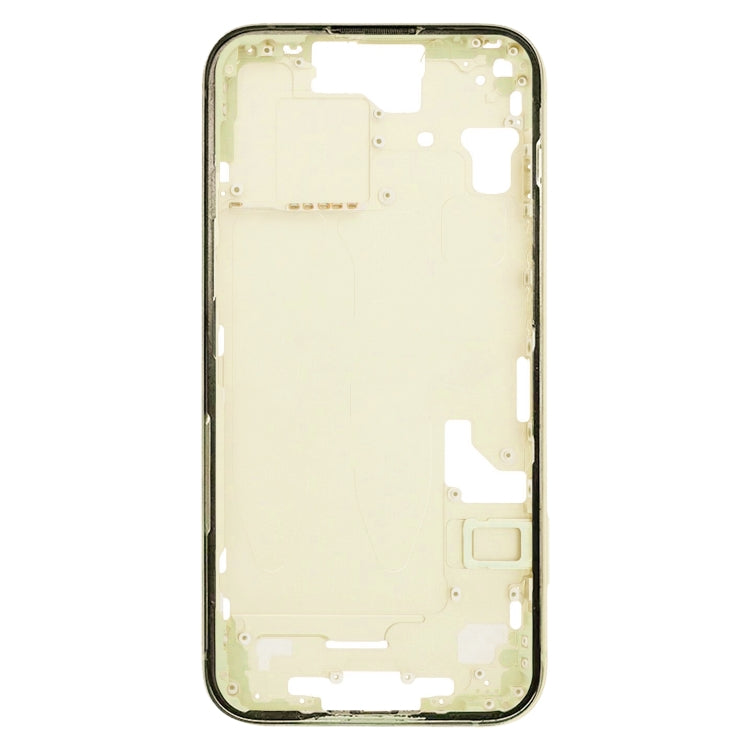 For iPhone 15 Middle Frame Bezel Plate with Side Keys + Card Tray, Version:China Version(Yellow) - LCD Related Parts by buy2fix | Online Shopping UK | buy2fix