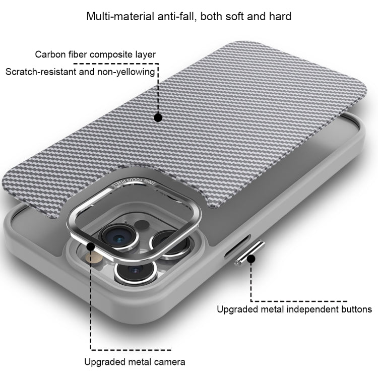 For iPhone 11 Carbon Fiber Texture MagSafe Magnetic Shockproof Phone Case(Purple) - iPhone 11 Cases by buy2fix | Online Shopping UK | buy2fix