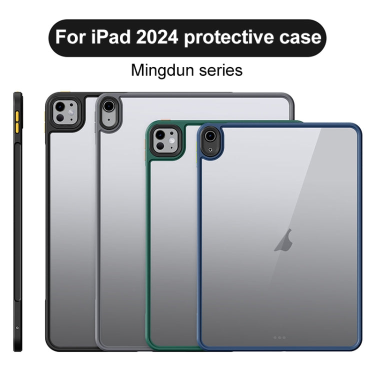 For iPad Air 11 2024 Ming Shield Series PC Hybrid TPU Tablet Case(Grey) - iPad Air 11 2024 Cases by buy2fix | Online Shopping UK | buy2fix