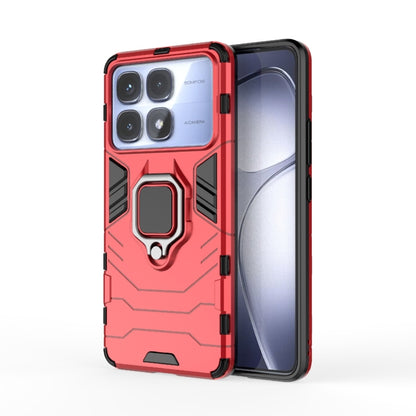 For Redmi K70 Ultra Global Shockproof PC + TPU Holder Phone Case(Red) - Xiaomi Cases by buy2fix | Online Shopping UK | buy2fix