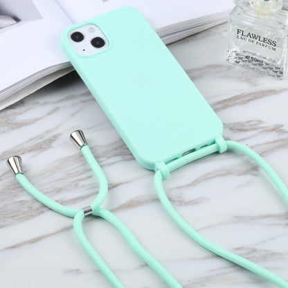 For iPhone 16 Pro Candy Colors TPU Protective Phone Case with Lanyard (Mint Green) - iPhone 16 Pro Cases by buy2fix | Online Shopping UK | buy2fix