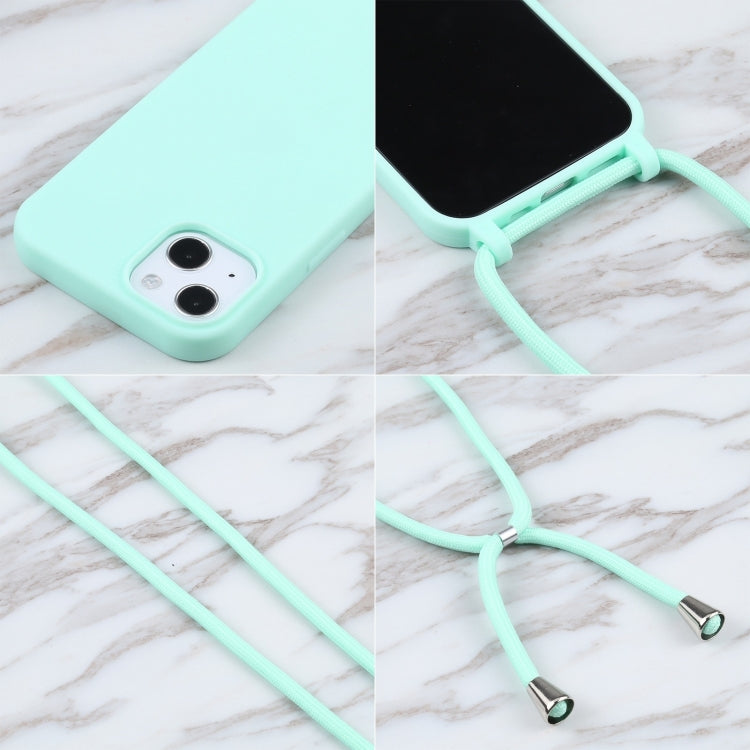 For iPhone 16 Pro Candy Colors TPU Protective Phone Case with Lanyard (Mint Green) - iPhone 16 Pro Cases by buy2fix | Online Shopping UK | buy2fix