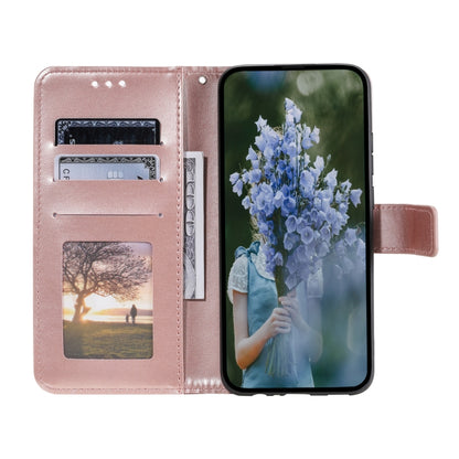 For Google Pixel 9 / 9 Pro Totem Flower Embossed Leather Phone Case with Lanyard(Rose Gold) - Google Cases by buy2fix | Online Shopping UK | buy2fix