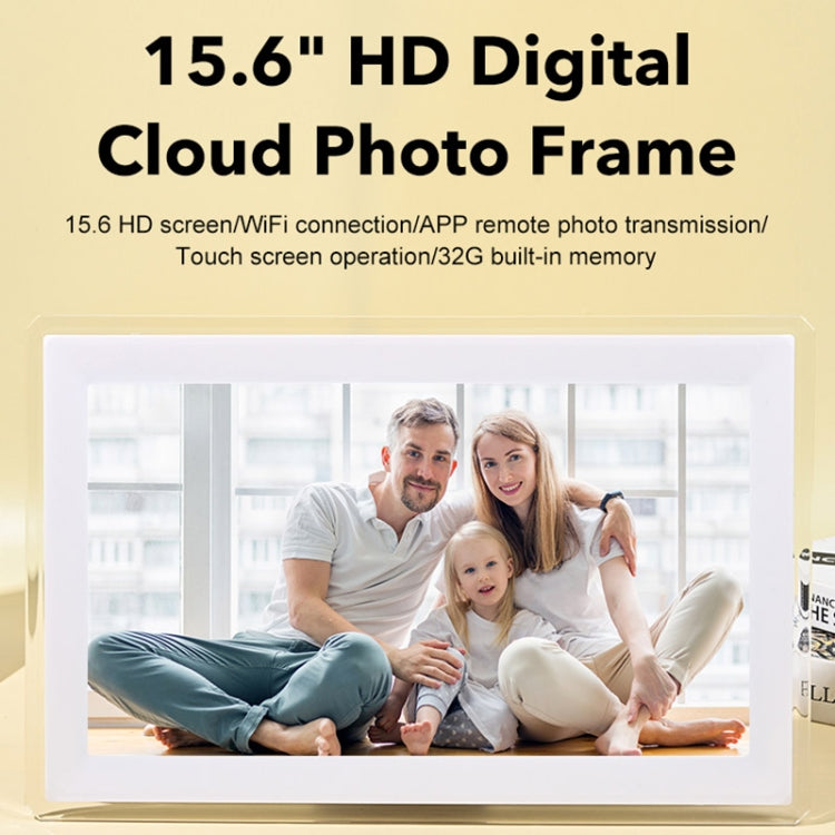 15.6 inch IPS Screen Digital Cloud Photo Frame Wall Mounted LED Advertising Machine, Plug Type:US Plug(Black) - 15 inch Above by buy2fix | Online Shopping UK | buy2fix