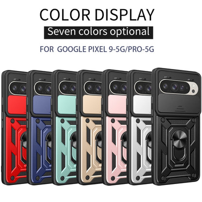 For Google Pixel 9 / 9 Pro Sliding Camera Cover Design TPU+PC Phone Case(Blue) - Google Cases by buy2fix | Online Shopping UK | buy2fix