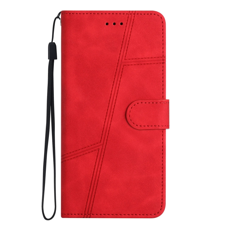 For iPhone 16 Pro Max Skin-feel Stitching Leather Phone Case(Red) - iPhone 16 Pro Max Cases by buy2fix | Online Shopping UK | buy2fix