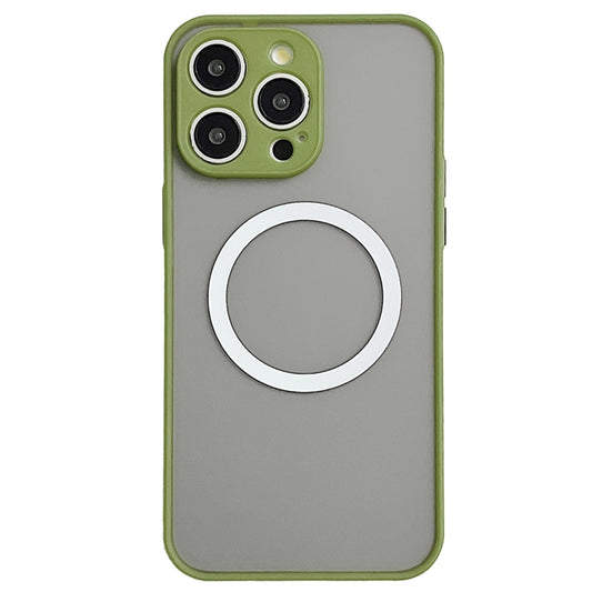 For iPhone 16 Pro Max Hawkeye Skin Feel MagSafe Phone Case(Army Green) - iPhone 16 Pro Max Cases by buy2fix | Online Shopping UK | buy2fix