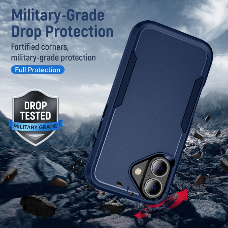 For iPhone 16 Plus Pioneer Armor Heavy Duty PC + TPU Phone Case(Blue) - iPhone 16 Plus Cases by buy2fix | Online Shopping UK | buy2fix