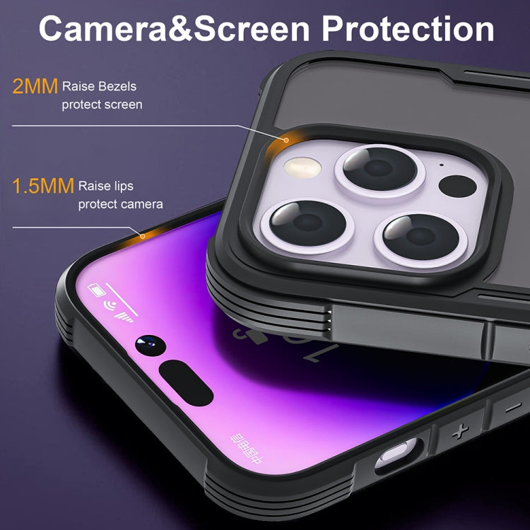 For iPhone 16 Pro Max Skin Feel Frosted MagSafe Magnetic PC Hybrid TPU Phone Case(Black) - iPhone 16 Pro Max Cases by buy2fix | Online Shopping UK | buy2fix