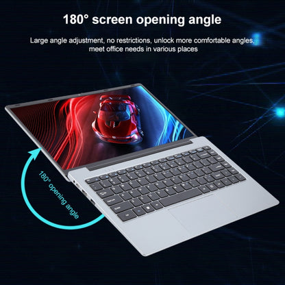 14 inch Windows 11 Laptop, 8GB+512GB, Gen 5th Intel Core i3 CPU, 180 Degree Rotation Axis(Silver) - Others by buy2fix | Online Shopping UK | buy2fix