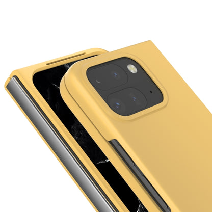 For Google Pixel 9 Pro Fold Skin Feel PC Phone Case(Yellow) - Google Cases by buy2fix | Online Shopping UK | buy2fix