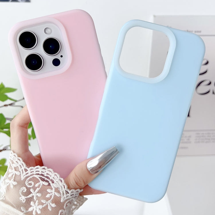 For iPhone 16 Plus PC Hybrid Liquid Silicone Jelly Phone Case(White) - iPhone 16 Plus Cases by buy2fix | Online Shopping UK | buy2fix