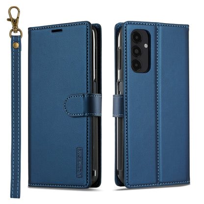 For Samsung Galaxy A14 4G / A14 5G LC.IMEEKE L2 Series Detachable Magsafe PU Phone Case with Lanyard(Blue) - Galaxy Phone Cases by LC.IMEEKE | Online Shopping UK | buy2fix