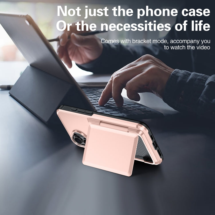 For iPhone 16 Plus Card Slot Holder Phone Case(Black) - iPhone 16 Plus Cases by buy2fix | Online Shopping UK | buy2fix