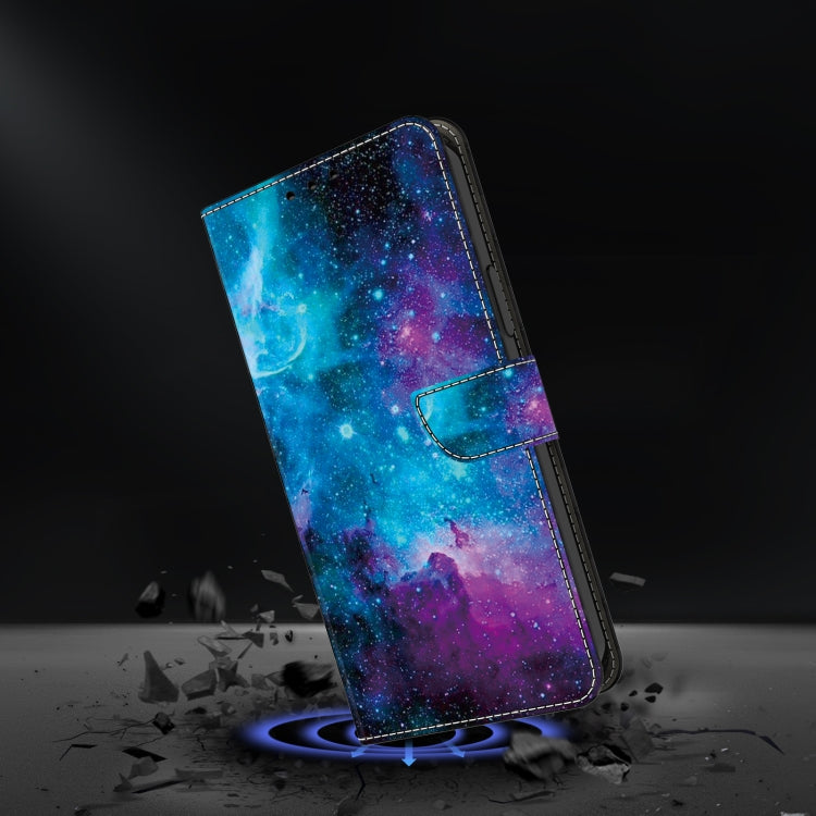 For iPhone 16 Crystal Painted Leather Phone case(Starry Sky) - iPhone 16 Cases by buy2fix | Online Shopping UK | buy2fix