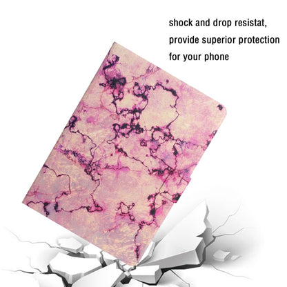 For iPad Pro 11 2024 Colored Drawing Pattern Flip Leather Smart Tablet Case(Pink Marble) - iPad Pro 11 2024 Cases by buy2fix | Online Shopping UK | buy2fix