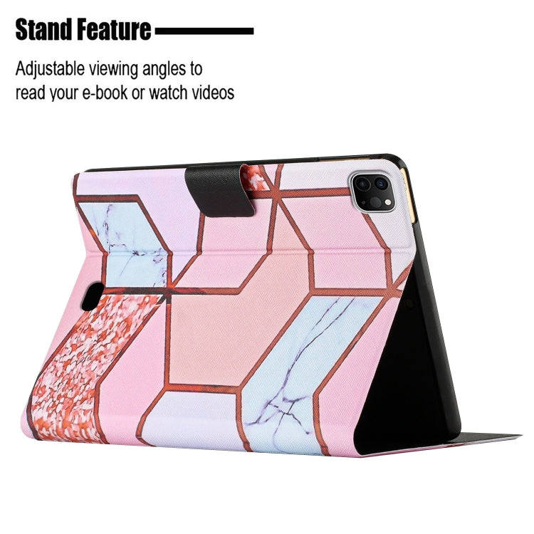 For iPad Pro 11 2024 Marble Pattern Leather Smart Tablet Case(Splicing Marble) - iPad Pro 11 2024 Cases by buy2fix | Online Shopping UK | buy2fix