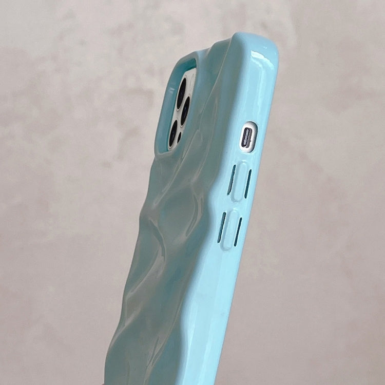 For iPhone 16 Pro Water Ripple Electroplating Paint TPU Phone Case(Sky Blue) - iPhone 16 Pro Cases by buy2fix | Online Shopping UK | buy2fix