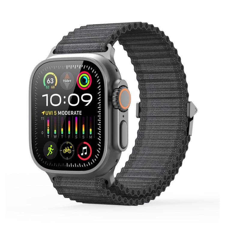 For Apple Watch Ultra 49mm DUX DUCIS YC Series Ocean Nylon Watch Band(Dark Grey) - Watch Bands by DUX DUCIS | Online Shopping UK | buy2fix