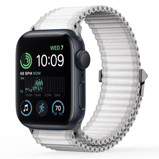 For Apple Watch SE 40mm DUX DUCIS YC Series Ocean Nylon Watch Band(White) - Watch Bands by DUX DUCIS | Online Shopping UK | buy2fix