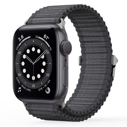 For Apple Watch Series 6 44mm DUX DUCIS YC Series Ocean Nylon Watch Band(Dark Grey) - Watch Bands by DUX DUCIS | Online Shopping UK | buy2fix