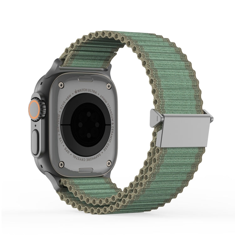 For Apple Watch Series 3 42mm DUX DUCIS YC Series Ocean Nylon Watch Band(Green) - Watch Bands by DUX DUCIS | Online Shopping UK | buy2fix