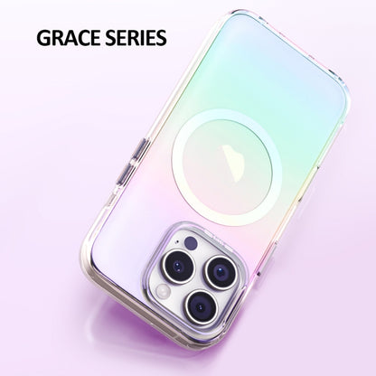 For iPhone 16 TGVIS Grace Series MagSafe Magnetic Phone Case(Pink) - iPhone 16 Cases by TGVIS | Online Shopping UK | buy2fix