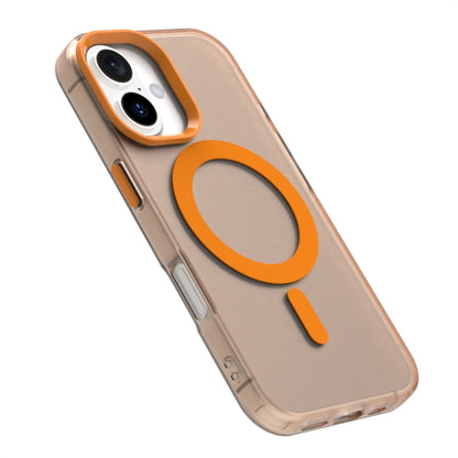 For iPhone 16 Plus Candy Magsafe PC Hybrid TPU Phone Case(Orange) - iPhone 16 Plus Cases by buy2fix | Online Shopping UK | buy2fix