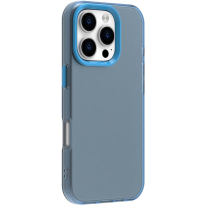 For iPhone 16 Pro Max Candy PC Hybrid TPU Shockproof Phone Case(Blue) - iPhone 16 Pro Max Cases by buy2fix | Online Shopping UK | buy2fix