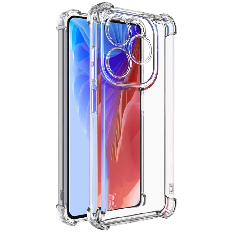 For Tecno Spark 20 / 20C IMAK UX-4 Series Four-corner Shockproof Phone Case(Transparent) - Tecno Cases by imak | Online Shopping UK | buy2fix