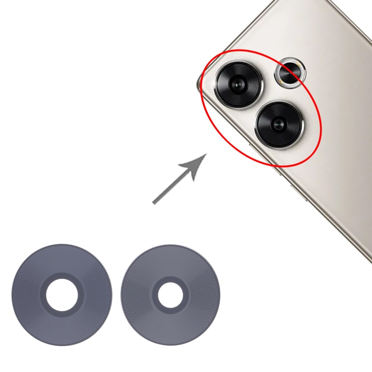 For Xiaomi Poco F6 10pcs Back Camera Lens - Camera by buy2fix | Online Shopping UK | buy2fix