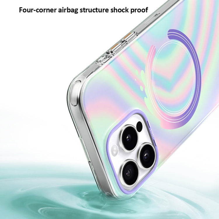 For iPhone 16 Pro Max TGVIS Grace Series MagSafe Magnetic Phone Case(Mirror Flower) - iPhone 16 Pro Max Cases by TGVIS | Online Shopping UK | buy2fix