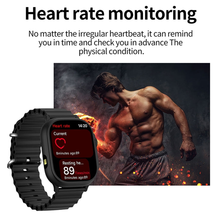 LEMFO LF40 2.01 inch Bluetooth Call Smart Watch, Support Heart Rate / Blood Oxygen(Silver Grey) - Smart Watches by LEMFO | Online Shopping UK | buy2fix