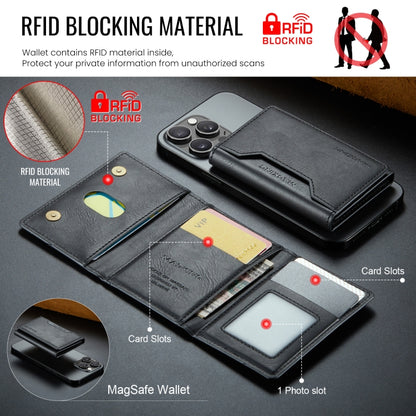 DG.MING MAGKING-K2 Series MagSafe RFID Card Bag(Black) - Card & Passport Bags by DG.MING | Online Shopping UK | buy2fix